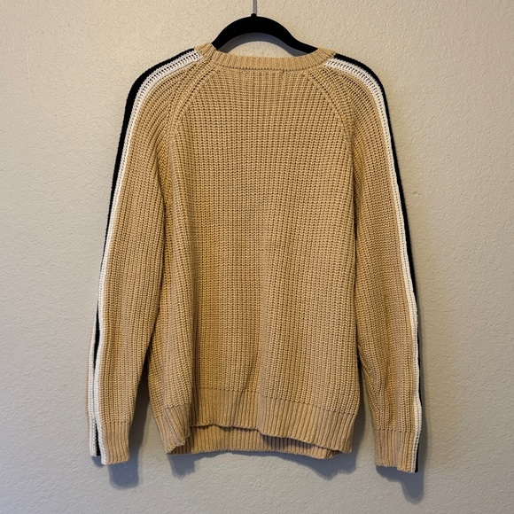 Sanctuary Tan and Black Crewneck Sweater - Picture 6 of 6